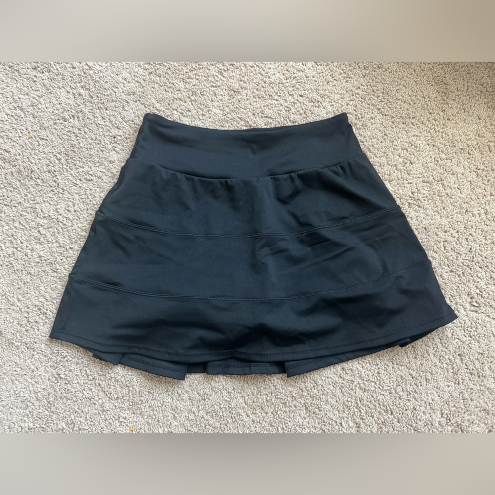 SHEIN Leisure Black Athletic Skort | High Waist Tennis Golf Workout Skirt